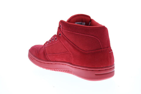 Etnies MC Rap High 4101000506616 Mens Red Suede Lace Up Skate Inspired Sneakers Shoes