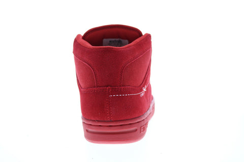 Etnies MC Rap High 4101000506616 Mens Red Suede Lace Up Skate Inspired Sneakers Shoes