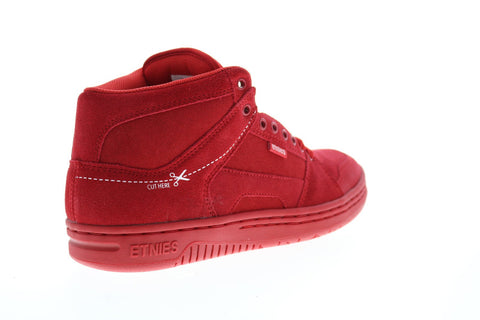 Etnies MC Rap High 4101000506616 Mens Red Suede Lace Up Skate Inspired Sneakers Shoes