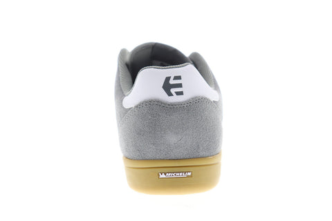 Etnies Veer Mens Gray Suede Athletic Lace Up Skate Shoes