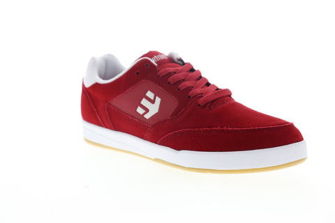 Etnies Veer 4101000516619 Mens Red Suede Athletic Lace Up Skate Shoes