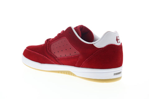 Etnies Veer 4101000516619 Mens Red Suede Athletic Lace Up Skate Shoes