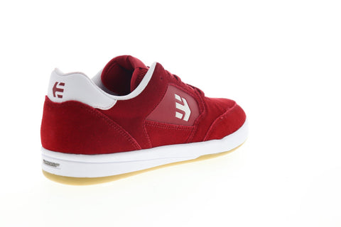 Etnies Veer 4101000516619 Mens Red Suede Athletic Lace Up Skate Shoes
