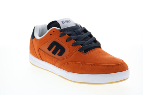 Etnies Veer 4101000516811 Mens Orange Suede Skate Inspired Sneakers Shoes