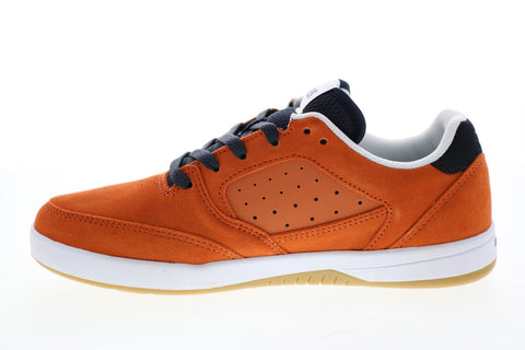 Etnies Veer 4101000516811 Mens Orange Suede Skate Inspired Sneakers Shoes