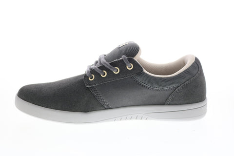 Etnies Score 4101000517020 Mens Gray Suede Skate Inspired Sneakers Shoes