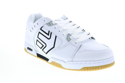 Etnies Faze 4101000537115 Mens White Leather Skate Inspired Sneakers Shoes