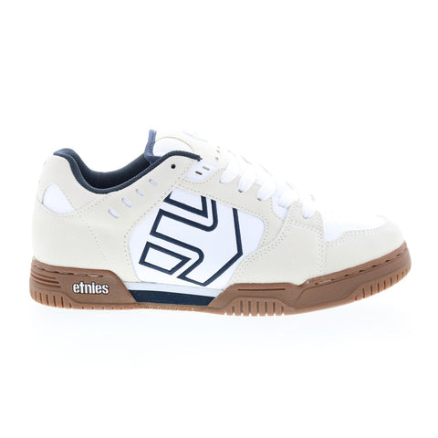 Etnies Faze 4101000537153 Mens White Suede Skate Inspired Sneakers Shoes