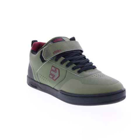 Etnies Culvert Mid 4101000541310 Mens Green Leather Skate Sneakers Shoes
