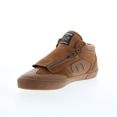 Etnies Windrow Vulc Mid Andy Anderson Mens Brown Suede Skate Sneakers Shoes