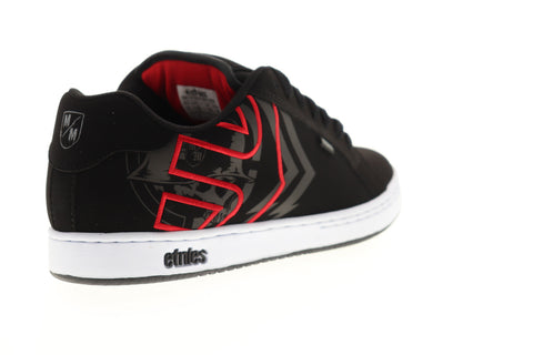 Etnies Metal Mulisha Fader Mens Black Nubuck Skate Sneakers Shoes