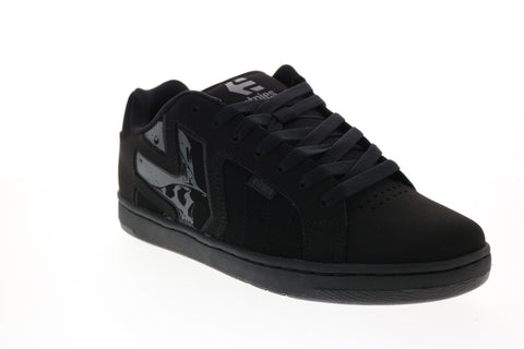 Etnies Metal Mulisha Fader 2 Mens Black Suede Skate Inspired Sneakers Shoes