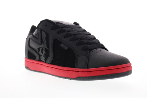 Etnies Metal Mulisha Fader 2 4107000522551 Mens Black Leather Athletic Skate Shoes