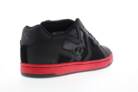 Etnies Metal Mulisha Fader 2 4107000522551 Mens Black Leather Athletic Skate Shoes