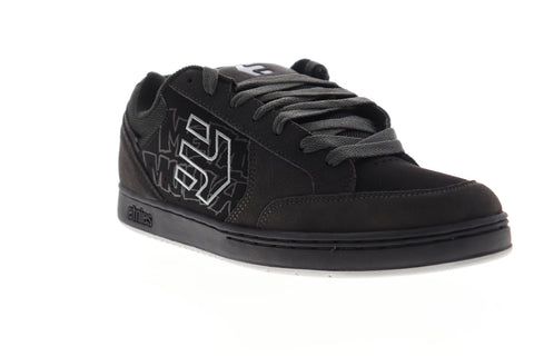 Etnies Metal Mulish Swivel Mens Black Suede Low Top Lace Up Skate Sneakers Shoes