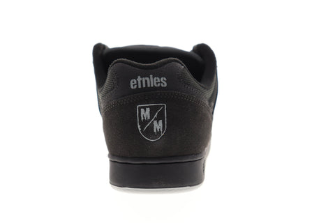 Etnies Metal Mulish Swivel Mens Black Suede Low Top Lace Up Skate Sneakers Shoes