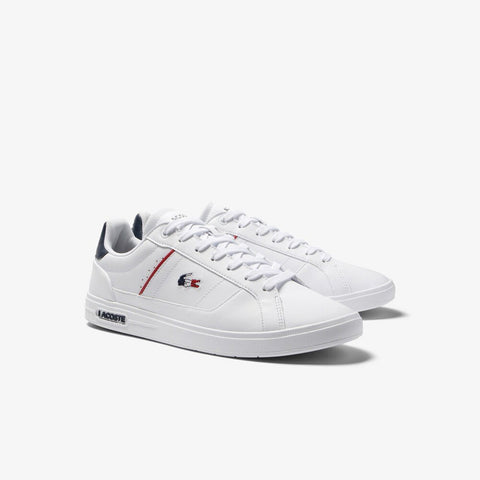 Lacoste Europa Pro Tri 123 1 SMA Mens White Lifestyle Sneakers Shoes