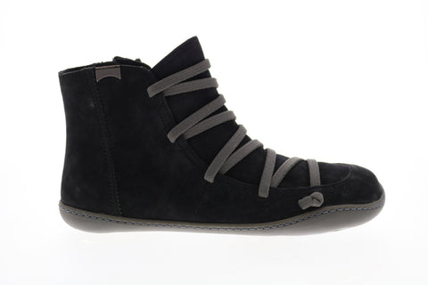 Camper Peu Cami 46104-098 Womens Black Suede Lace Up Euro Sneakers Shoes