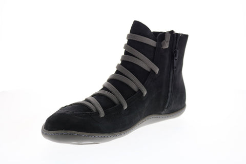 Camper Peu Cami 46104-098 Womens Black Suede Lace Up Euro Sneakers Shoes