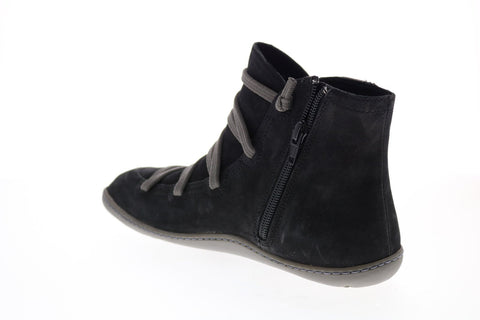 Camper Peu Cami 46104-098 Womens Black Suede Lace Up Euro Sneakers Shoes