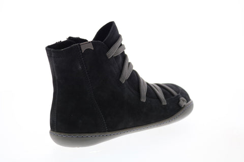 Camper Peu Cami 46104-098 Womens Black Suede Lace Up Euro Sneakers Shoes