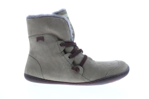 Camper Peu Cami 46477-046 Womens Gray Nubuck Lace Up Euro Sneakers Shoes