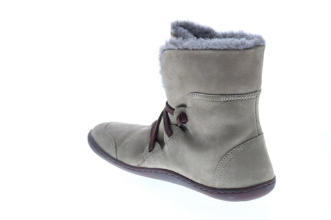 Camper Peu Cami 46477-046 Womens Gray Nubuck Lace Up Euro Sneakers Shoes