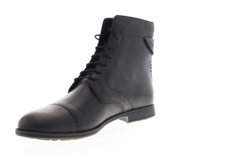 Camper Mil 46503-035 Womens Black Leather Lace Up Casual Dress Boots