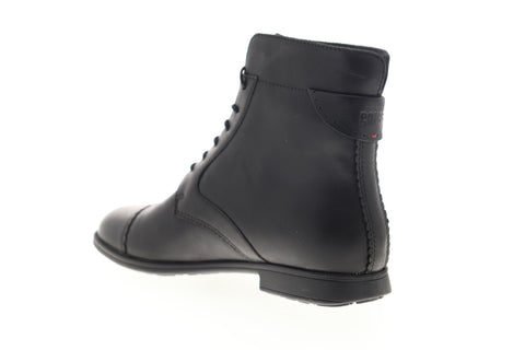 Camper Mil 46503-035 Womens Black Leather Lace Up Casual Dress Boots