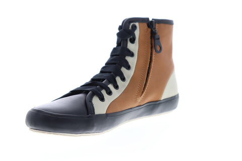 Camper Portol 46620-012 Womens Black Leather Lace Up Casual Dress Boots Shoes
