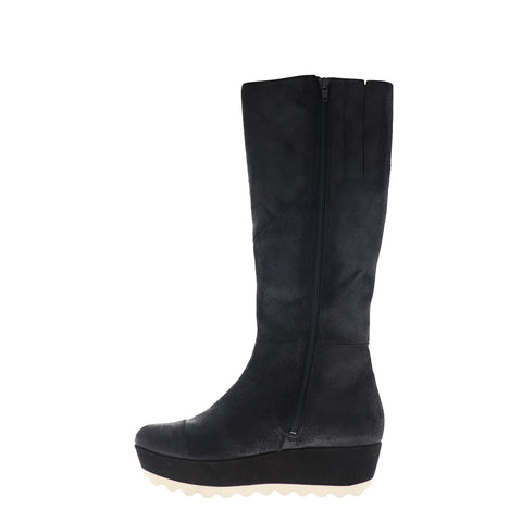 Camper Laika 46785-001 Womens Black Suede Zipper Casual Dress Boots