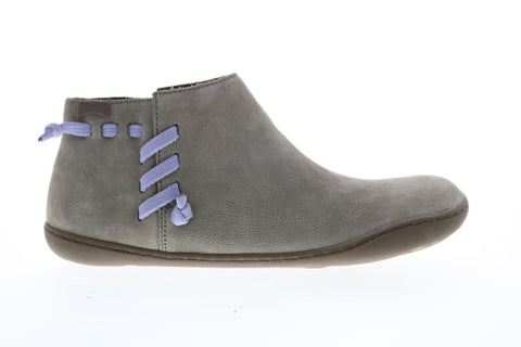 Camper Peu 46824-045 Womens Gray Suede Lace Up Euro Sneakers Shoes