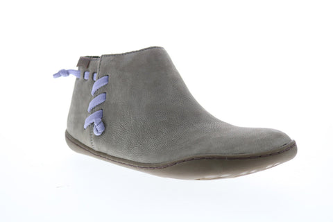 Camper Peu 46824-045 Womens Gray Suede Lace Up Euro Sneakers Shoes