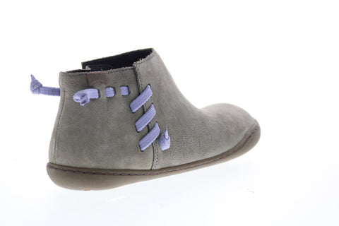 Camper Peu 46824-045 Womens Gray Suede Lace Up Euro Sneakers Shoes