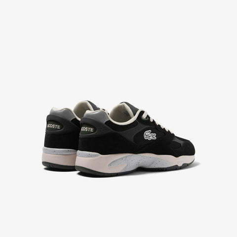 Lacoste Storm 96 Vtg 223 1 SMA Mens Black Leather Lifestyle Sneakers Shoes