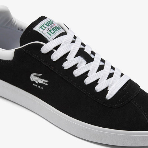 Lacoste Baseshot 223 1 SMA Mens Black Leather Lifestyle Sneakers Shoes