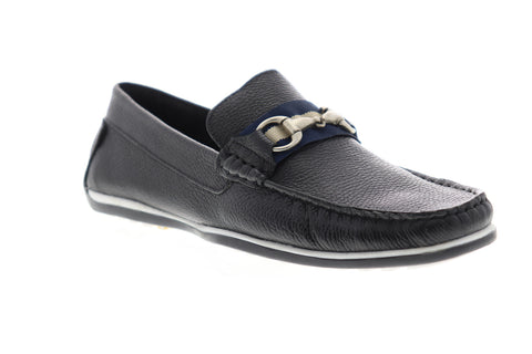 Giorgio Brutini Tiller 479071 Mens Black Leather Slip On Casual Loafers Shoes