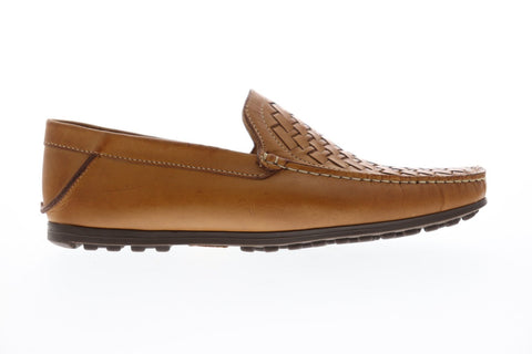 Giorgio Brutini Tilson Mens Brown Leather Casual Dress Slip On Loafers Shoes