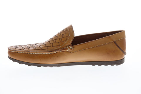 Giorgio Brutini Tilson Mens Brown Leather Casual Dress Slip On Loafers Shoes