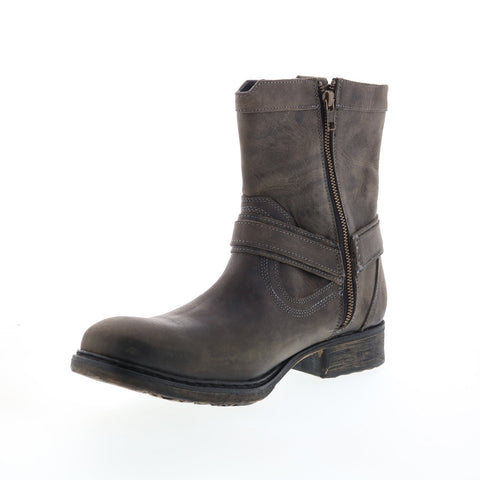 Roan by Bed Stu Colville F410003 Mens Gray Suede Lace Up Casual Dress Boots