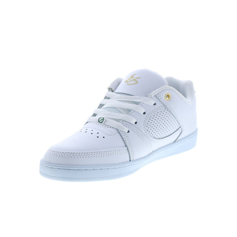 ES Accel Slim 5101000144102 Mens White Leather Skate Inspired Sneakers Shoes