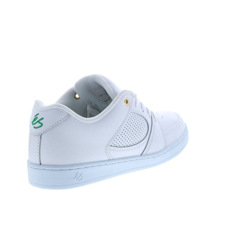ES Accel Slim 5101000144102 Mens White Leather Skate Inspired Sneakers Shoes