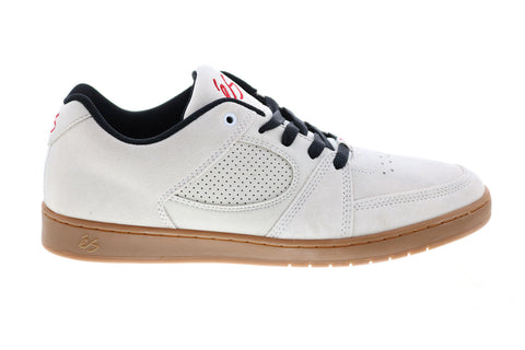 ES Accel Slim 5101000144109 Mens White Suede Skate Inspired Sneakers Shoes