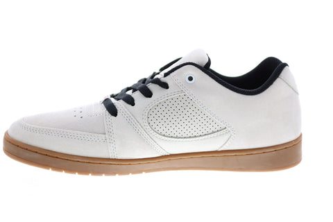 ES Accel Slim 5101000144109 Mens White Suede Skate Inspired Sneakers Shoes