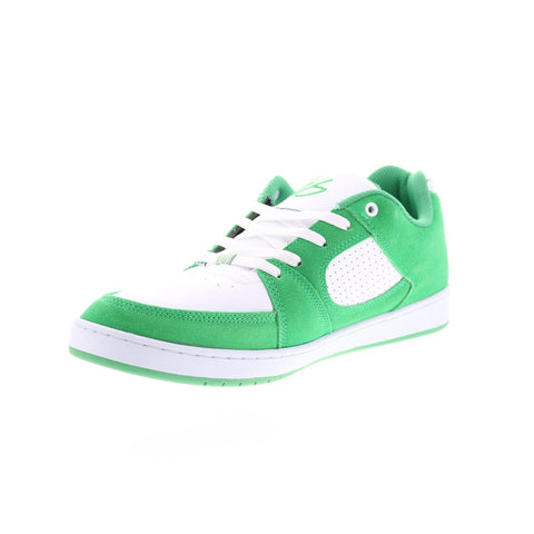 ES Accel Slim 5101000144311 Mens Green Suede Skate Inspired Sneakers Shoes