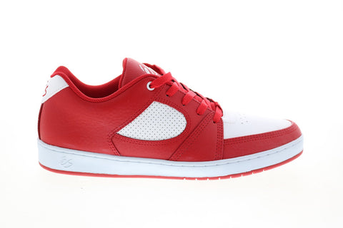 ES Accel Slim 5101000144616 Mens Red Leather Skate Inspired Sneakers Shoes