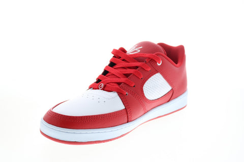 ES Accel Slim 5101000144616 Mens Red Leather Skate Inspired Sneakers Shoes