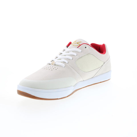 ES Swift 1.5 5101000158173 Mens White Suede Lace Up Skate Sneakers Shoes