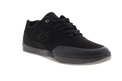 Es Swift 1.5 Mens Black Suede Athletic Lace Up Skate Shoes