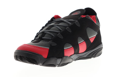 ES Scheme 5101000164595 Mens Black Red Mesh Athletic Lace Up Skate Shoes